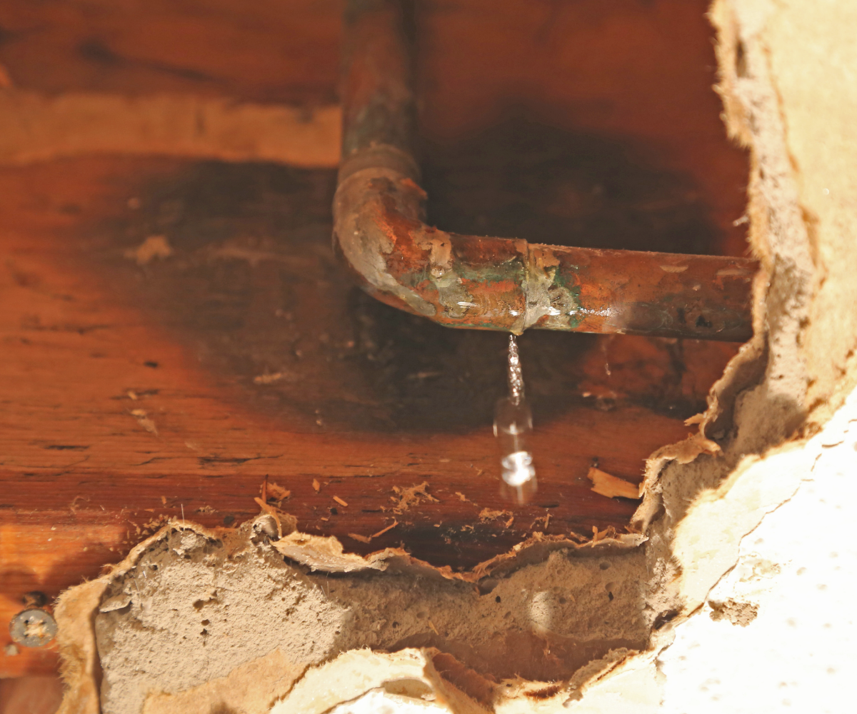 leaking pipe